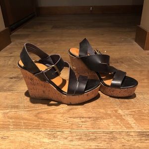 Target Black Wedge Sandals